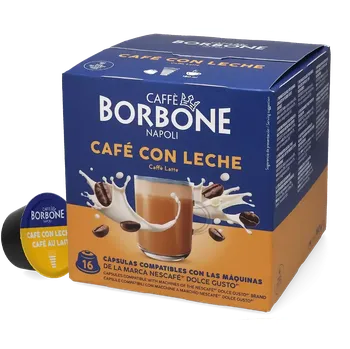 Horký nápoj Caffe Borbone Café con Leche 16 ks