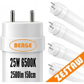 LED trubice 4x LED trubice 150cm T8 25W 2500lm 6500K G13 - studená bílá