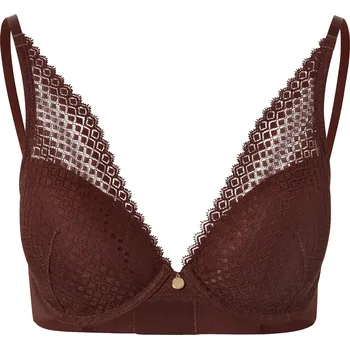 Dámské oblečení 683418 - Tchibo - Vyztužená podprsenka - pro ženy - vel. 80C - barva: hnědá