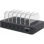MANHATTAN USB nabíjecí stanice, 6-Port USB Charging Station, USB-A, černá 102254 - originální