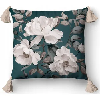 Povlak na polštářek Dekorační povlak na polštář 45x45 cm S třásněmi, vzor: 5388 B