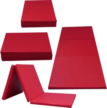 Žíněnka ShopJK GYMNASTICKÁ ŽÍNĚNKA 195x85x15 CM ČERVENÁ (T25)