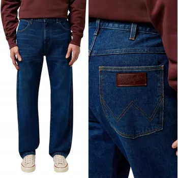 Pánské kalhoty Pánské kalhoty Wrangler Frontier Straight Fit Džíny Polar Steel W31 L30