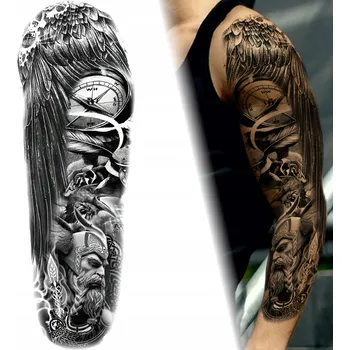 Tetování DOČASNÉ TETOVÁNÍ RUKÁV TRPASLÍK KŘÍDLO KOMPAS KRKAVEC OMYVATELNÉ VODOU