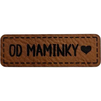 Annie's Knit PU kožený štítek OD MAMINKY