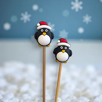 Nástroj na niť a příze Annie's Knit Zarážky na jehlice – 3D tučňák