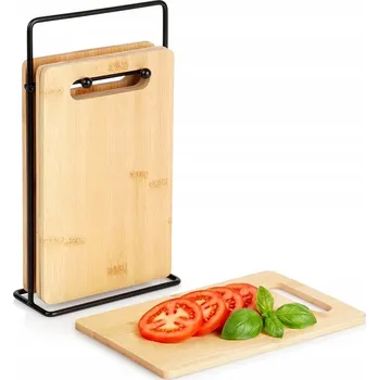 Obraz Bambusové krájecí desky se stojanem 22x14 cm, 5 ks