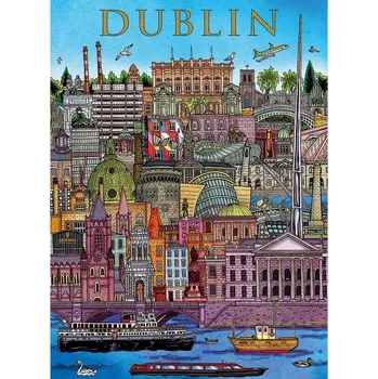 Puzzle Gibsons 500 Piece Puzzle GIBSONS Pohled na Dublin 500 Piece Puzzle