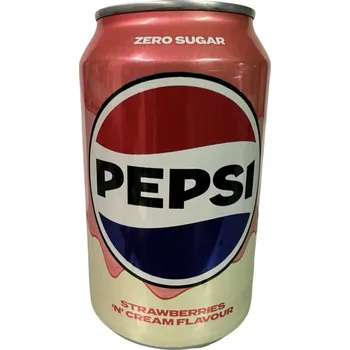 Limonáda Pepsi Zero Sugar Strawberries & Cream 330ml