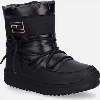 Dívčí zimní obuv Dětské zimní boty Tommy Hilfiger T3A5.34052.35.39 černá 99X, EUR 39