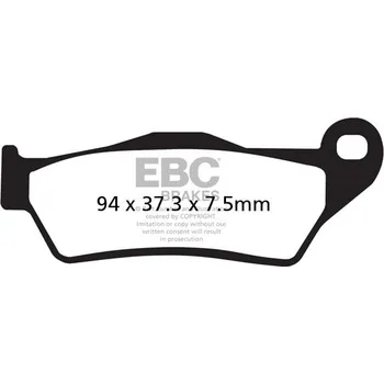 Brzdová destička Brzdové destičky EBC SFA181 SUZUKI UH 125 Burgman 2002-2006