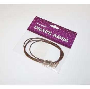 Náhrdelník Šňůrka na výrobu náhrdelníku se zapínáním hnědá 176027