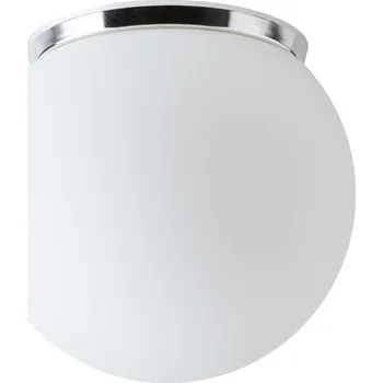 OSMONT STY71518 STYX 1 stropní/nástěnné skleněné svítidlo chrom / bílá IP65 4000 K 9W LED DALI
