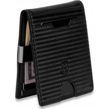 Peněženka James Hawk Smart Wallet malá pánská kožená peněženka na karty Slim černá