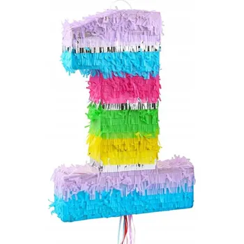 Obraz Piniata číslice „1”, pastelová, 50x35x7.5 cm