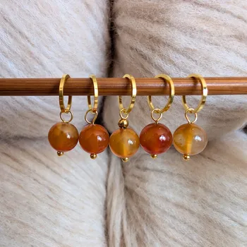 Nástroj na niť a příze Annie's Knit Značkovač Minerals –⁠⁠⁠⁠⁠⁠ přírodní karneol