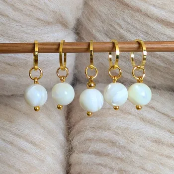 Nástroj na niť a příze Annie's Knit Značkovač Minerals –⁠⁠⁠⁠⁠⁠ přírodní lasturové perly