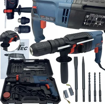 Pneumatické kladivo LEO TOOLS Vrtací a sekací kladivo SDS-PLUS 2500W 2 hlavy