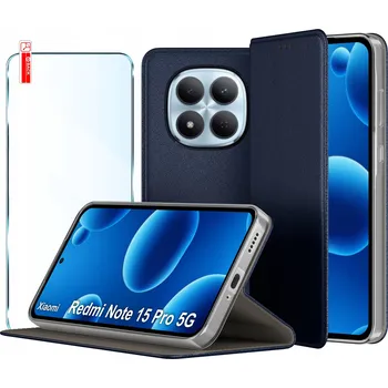 Pouzdro na mobilní telefon Flipové pouzdro KrainaGSM pro Xiaomi Redmi Note 15 Pro 5G modré