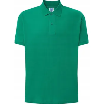 Pánská košile Pánská polokošile BAVLNA 100% JHK ZELENÉ S POLOKOŠILE