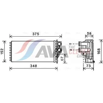 Výměník tepla Výměník tepla, vnitřní vytápění, PEA6359