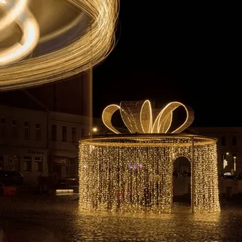 DECOLED LED světelná záclona, 1x3 m, teple bílá, 300 diod, IP67