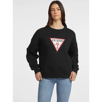 Pánská mikina GUESS JEANS MIKINA bez zipu, černá XXL