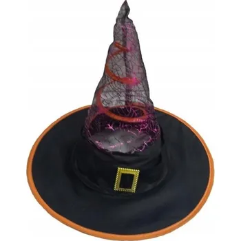 Klobouk KLOBOUK ČARODĚJNICE z organzy