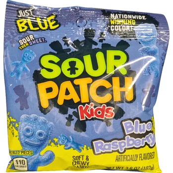 Bonbon Sour Patch Kids Blue Raspberry 102g
