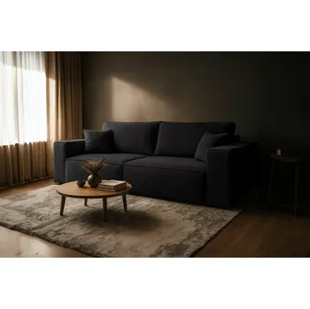 Pohovka Pohovka FIERRO - černá - manšestr - LINCOLN 100