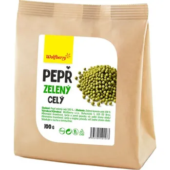 Pepř zelený celý 100 g Wolfberry