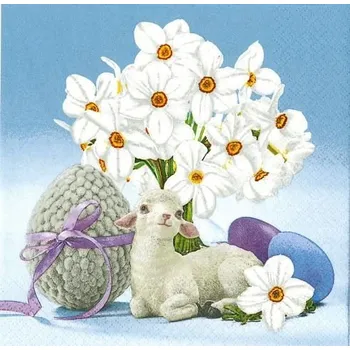 Papírový ubrousek Ubrousky DAISY L (20ks) Lamb &amp; Narcissus