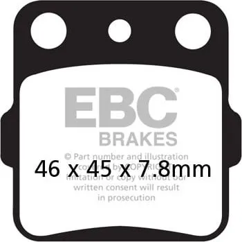 Brzdová destička Brzdové destičky EBC FA084TT KAWASAKI KX 85 2001-2023