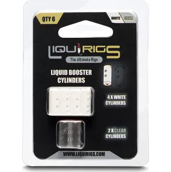 Umělá nástraha Liquirigs Liquid Zig Booster kapsle 4+2ks Varianta: Liquirigs Liquid Zig Booster kapsle 4+2ks černá a čirá