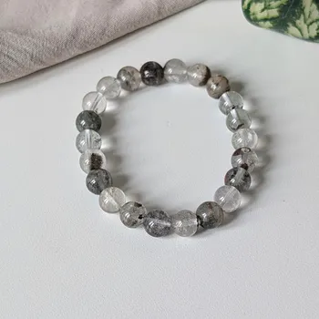 Krejčovské nůžky Annie's Knit Náramek z minerálů –⁠⁠⁠⁠⁠⁠ křišťál s mateční horninou