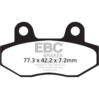 Brzdová destička Brzdové destičky EBC SFA086 PEUGEOT Speedfight III 50 2009-2015