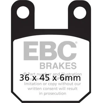 Brzdová destička Brzdové destičky EBC FA115 YAMAHA TZR 50 2003-2016