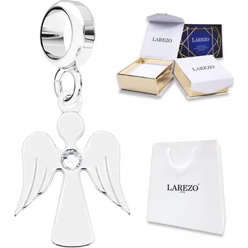 Přívěsek Stříbrný přívěsek Anděl Strážný s křídly, lesklý andílek STŘÍBRO 925