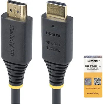 Video kabel StarTech.com 1m (3.3ft) Premium Certified High Speed HDMI Cable, 4K60Hz - kabel HDMI s ethernetem - 1 m