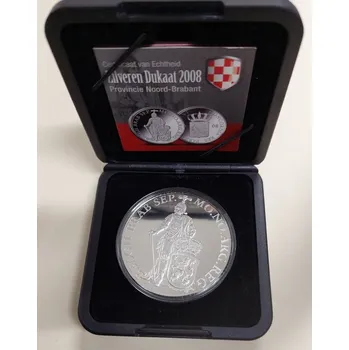 Nizozemsko – stříbrný dukát, Provincie Severní Brabantsko 2008, Proof 28,25 g