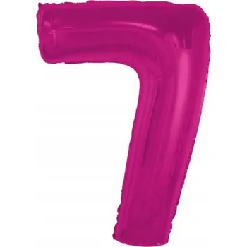 Balónek Fóliový balónek Smart, číslice 7, růžový, 92 cm