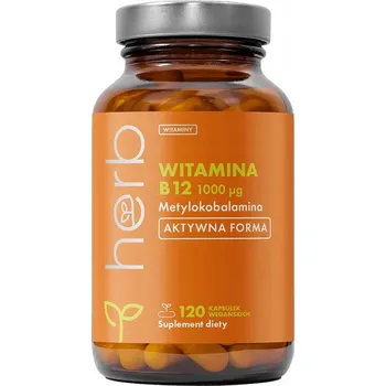 HERB Vitamín B12 1000 mcg Methylkobalamin 120 vegetariánských kapslí