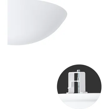 Koupelnové svítidlo OSMONT TITAN V1 stropní/nástěnné plastové polovestavné svítidlo bílá IP44 3000 K 18W LED - OSMONT OS TIT65003