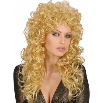 Karnevalová paruka Paruka blond kudrny Wioletta Willas Vlhký vzhled