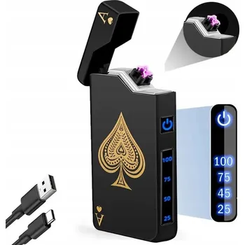 ZAPALOVAČ PLAZMOVÝ ELEKTRICKÝ USB VODĚODOLNÝ DÁREK ELEGANTNÍ KRABIČKA