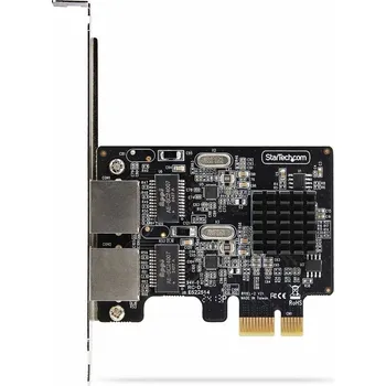 Síťová karta StarTech.com 2-Port Gigabit PCIe Network Adapter Card, TAA Compliant - síťový adaptér - PCIe - Gigabit Ethernet x 2 - kompatibilní s TAA