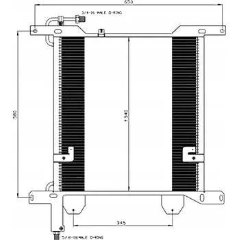 Výparník klimatizace NRF 35837 Kondenzátor klimatizace (chladič klimatizace)