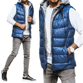 Pánská bunda DStreet pánská vesta TX4138 modrá velikost XXL