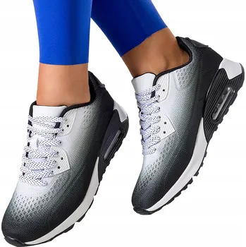 Dámské tenisky Dámské Bílé Tenisky Sportovní Obuv Na Klínku Šněrovací Módní vel. 37