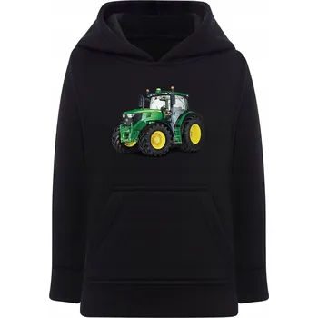 Chlapecká mikina Mikina s kapucí dětská traktor John Deere s traktorem 122/128 5-6 let